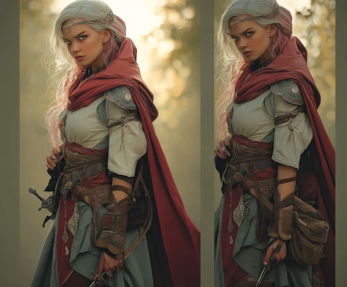 draw your fantasy oc character, dnd hero, or magical