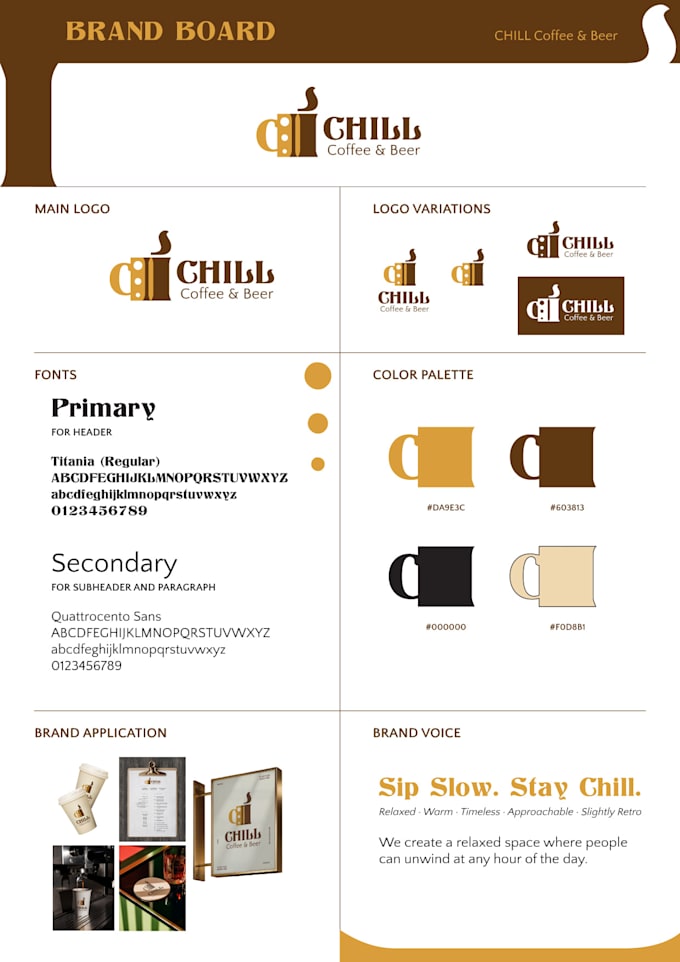 Design a minimalist mini brand style guide or brand board by Tonijey ...