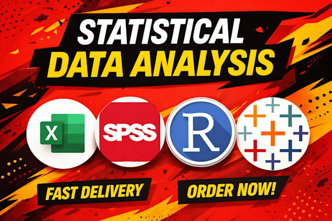perform statistical data analysis in rstudio, SAS, stata, spss, power bi,tableau