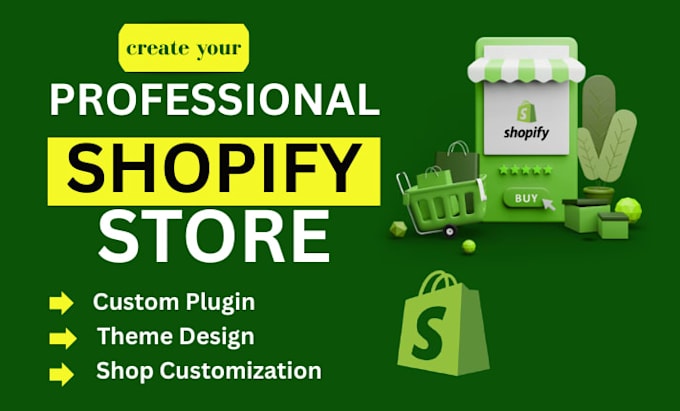 redesign shopify store, and shopify website development and dropshippping store