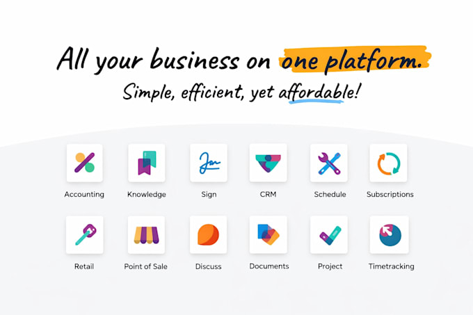 provide functional consultancy on odoo erp system