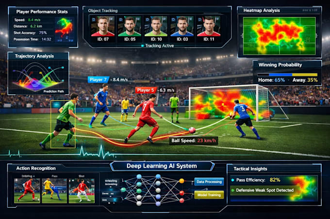 create real time sports analytics using ai motion tracking face recognition