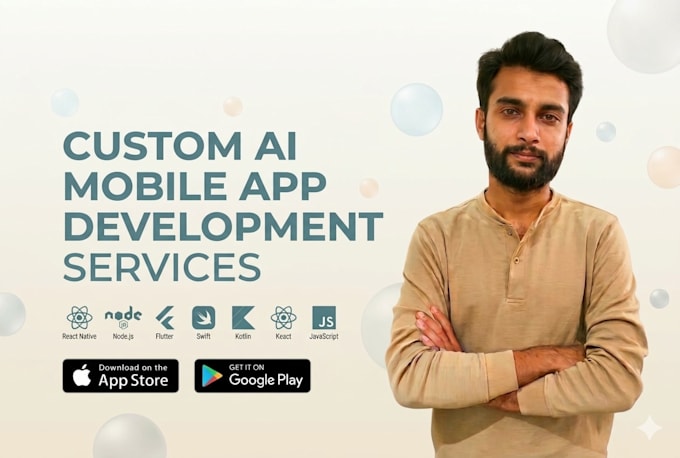 create app mobile app development ios android react native as software developer