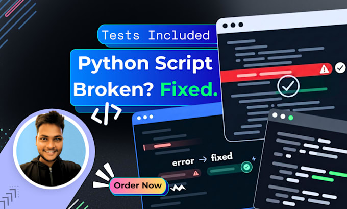 fix and debug your python automation script