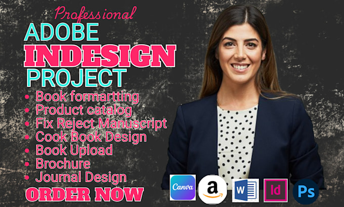 Project Created By Adobe Indesign Réaliser un projet adobe indesign, mise en page de livre, cahier d ...