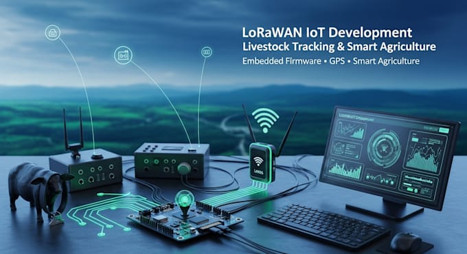Lorawan iot device, gps livestock tracker, and smart agriculture ...