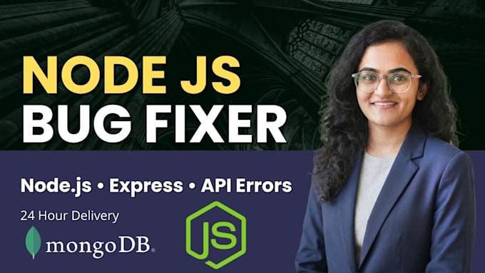 fix node js bugs, express js errors and API issues
