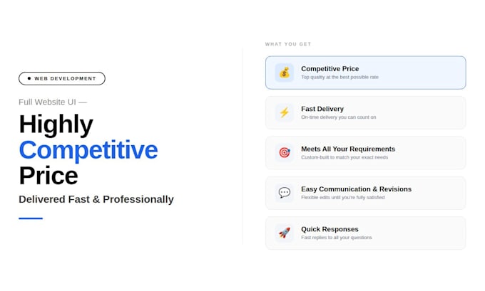 build a complete website tailored to your exact needs