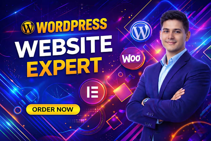 be your wordpress website expert with elementor and woocommerce,