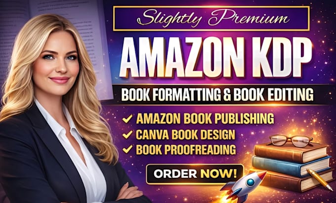 proofread, edit, formatting ebook canva book design, amazon KDP book publishing