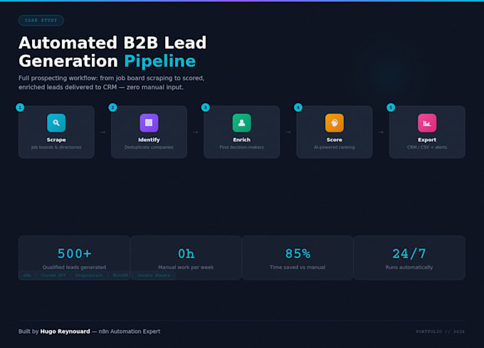 build an automated lead generation workflow with n8n