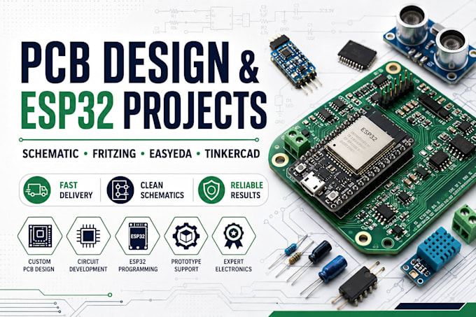 do pcb, circuit simulation, schematic, using fritzing, easyeda, kicad and altium