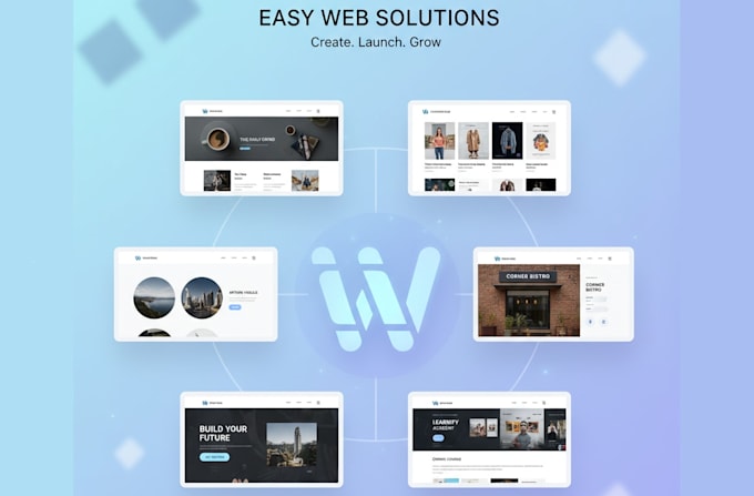 design and develop a modern, easy to use website
