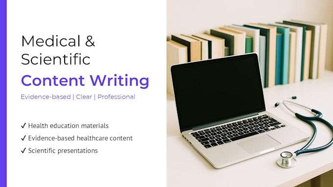 write professional medical and healthcare content