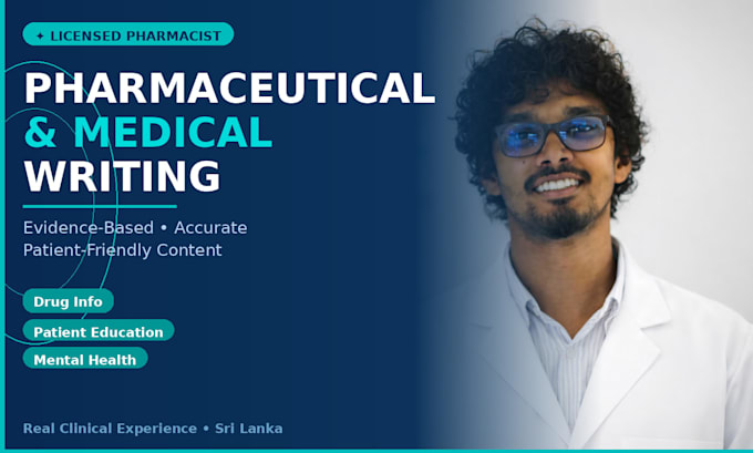 write accurate pharmaceutical and drug information articles