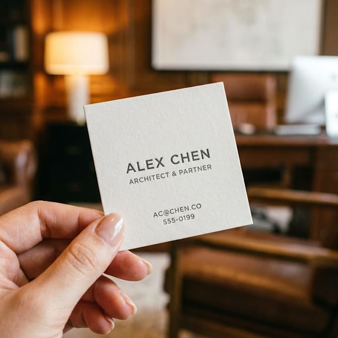 create clean business card and stationery designs