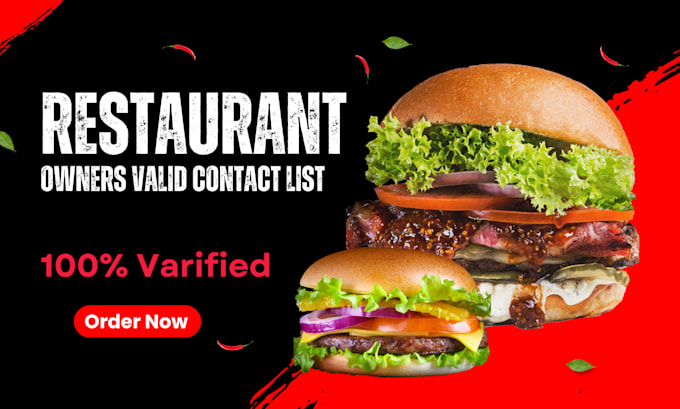 provide restaurant owner lead generation and contact list