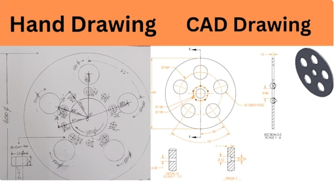 convert any image, pdf, hand sketch to auto cad layout