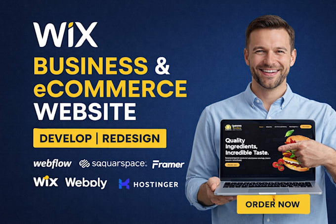 develop wix website, wix online store, wix seo and website development