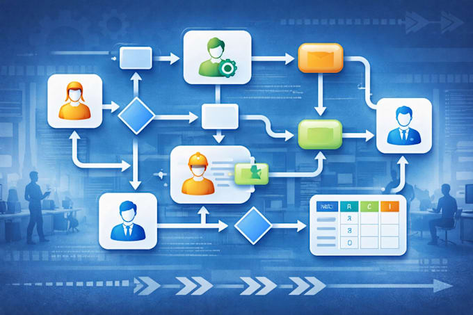 create process map, sipoc diagram and raci matrix