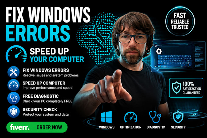 fix windows errors and speed up slow pc, free security check