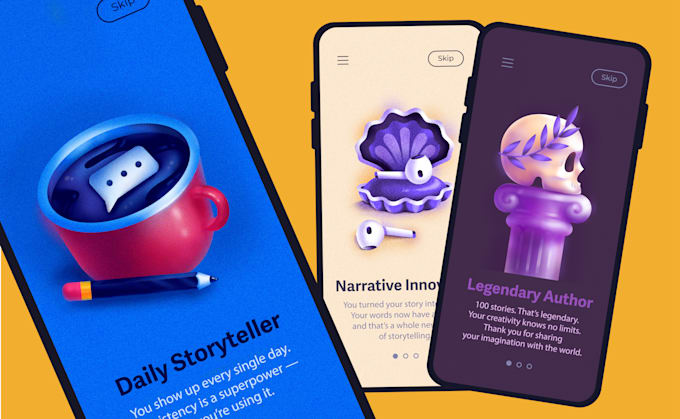 create custom vector illustrations for your mobile app UI