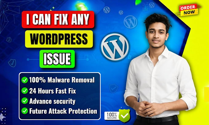 fix wordpress malware removal, critical error, fatal error and fast security