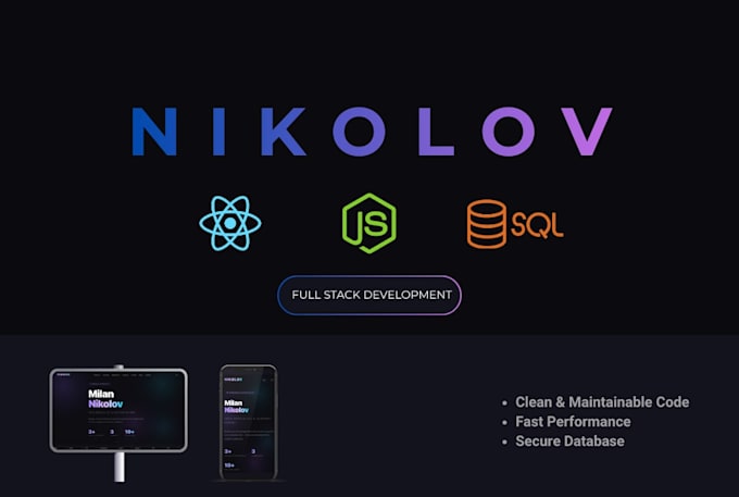 develop a professional full stack website for your business