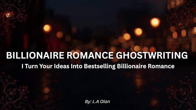 ghostwrite a professional romance ebook or story