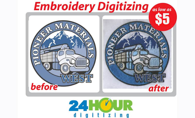 digitize logo for hat embroidery and cap embroidery