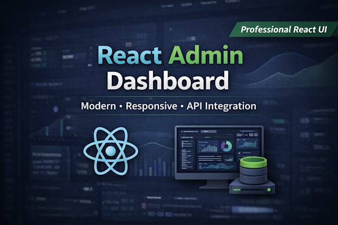 build a react admin dashboard with API integration