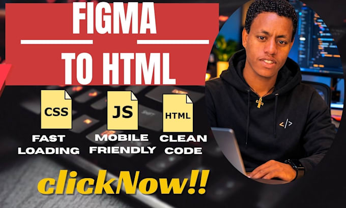 Convert figma or psd to responsive html css and javascript by ...