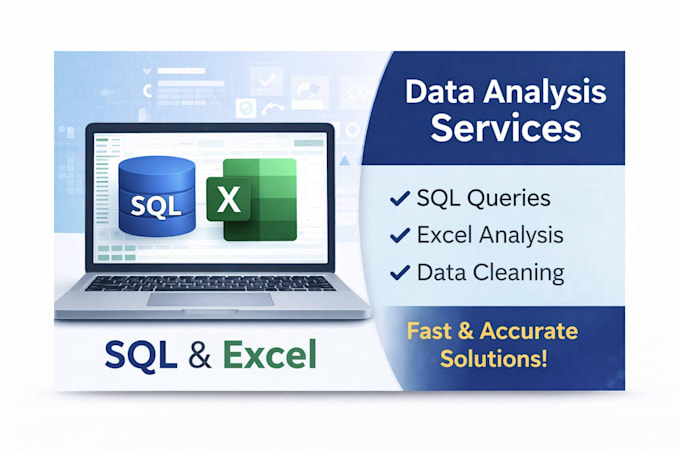 do sql queries,excel data analysis and data cleaning