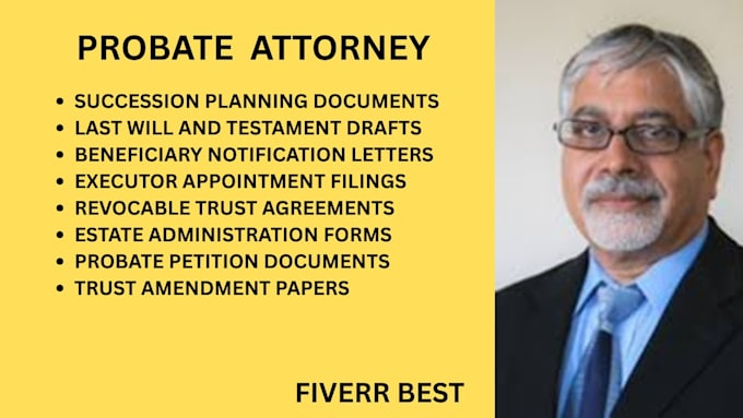 draft revocable trusts, will, executor appointment filings and probate documents
