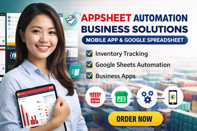 appsheet mobile app google spreadsheet automation inventory tracking business