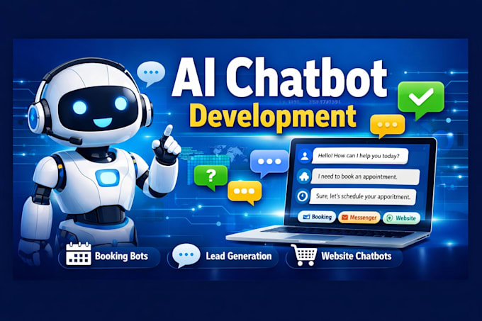 build ai chatbot for website, wordpress, messenger, and automation