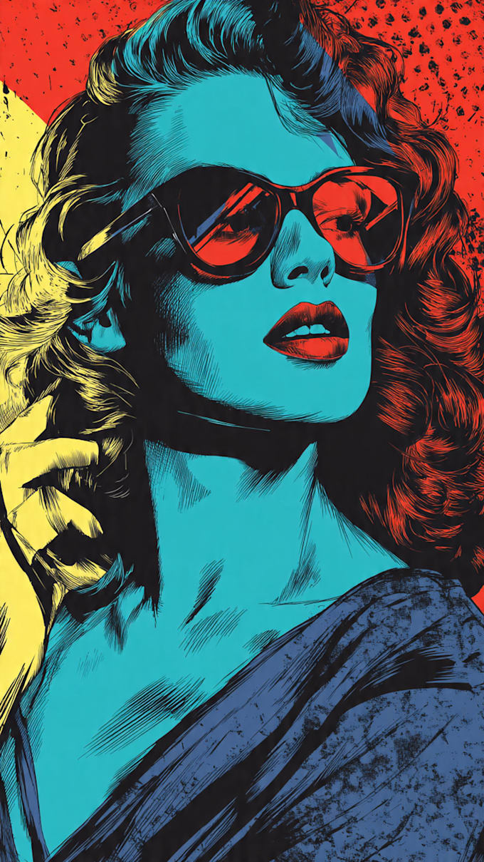 make pop art or comic style portrait