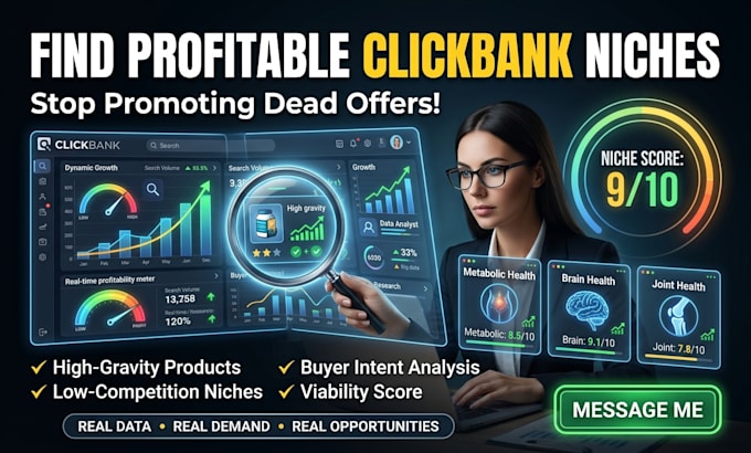 research profitable clickbank niches and find high gravity winning products