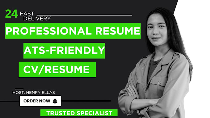 Write ats professional resume cv cover letter and linkedin by Henry ...