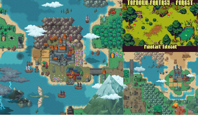 do topdown tileset pokemon style pixel tileset pixel sprite animation tile map