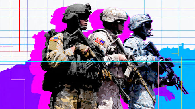 do military themed illustrations for your project