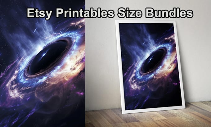 format your artwork into etsy printable wall art size bundle