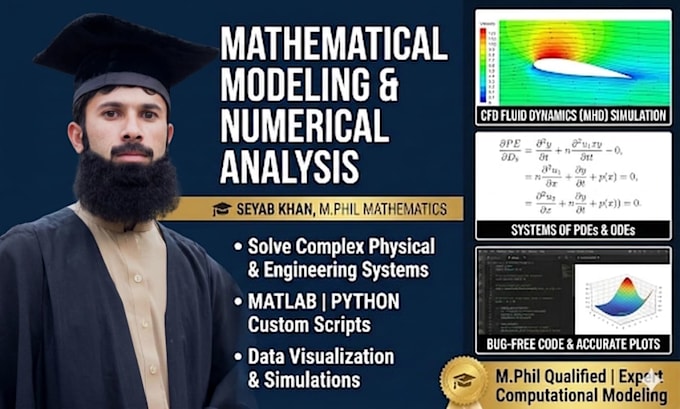 do mathematical modeling and numerical analysis in matlab or python