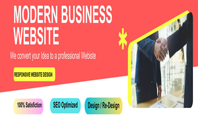 create a professional business website design