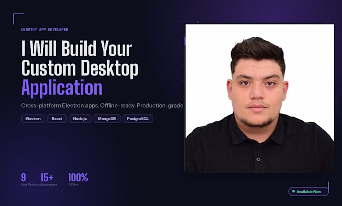 build a custom desktop application using electron