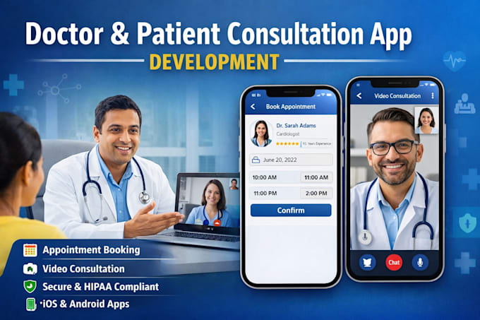 develop a secure doctor and patient consultation app