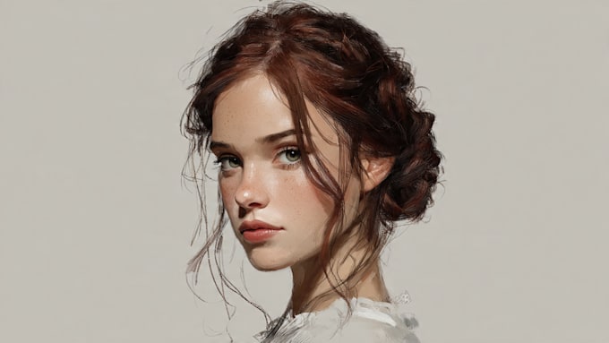 paint a realistic digital portrait
