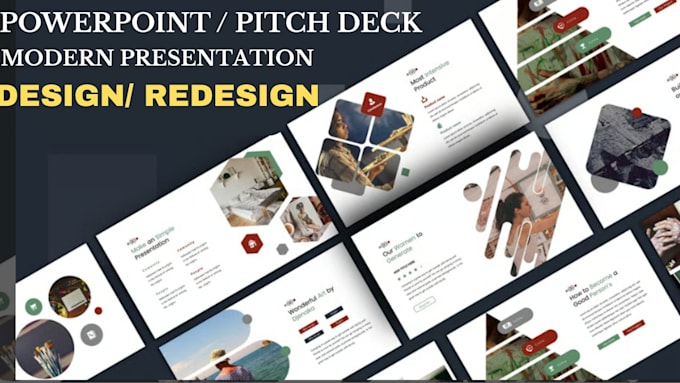 redesign revamp polish powerpoint presentation canva slides investor pitch deck