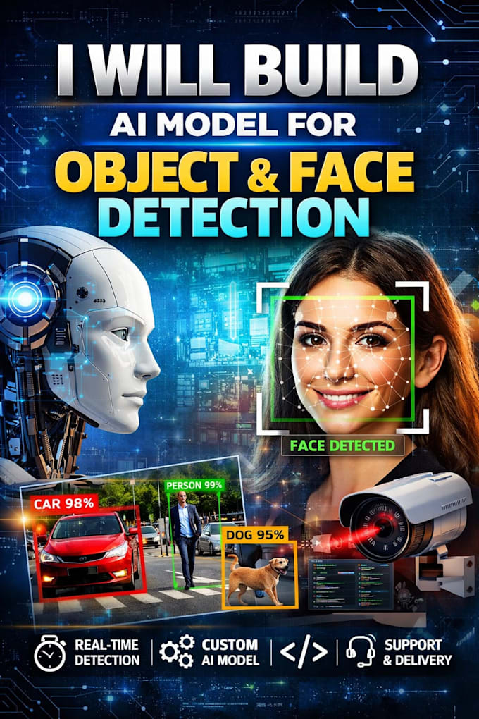 build ai model for object and face detection