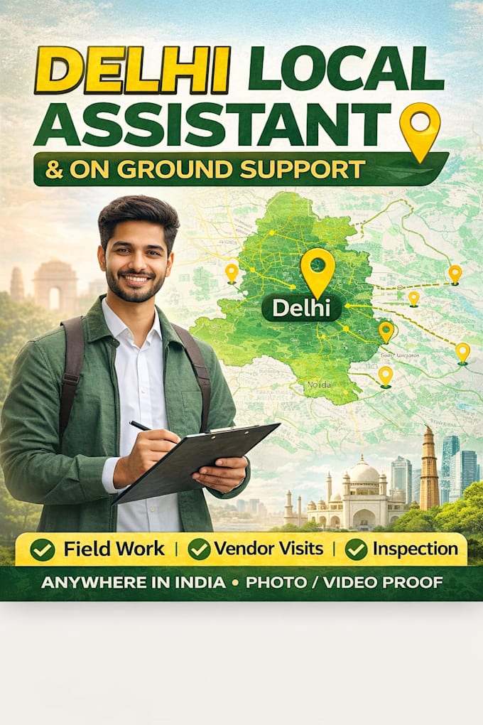 be your trusted delhi local assistant for any onground task